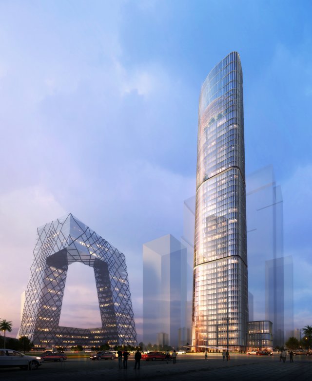 skyscraper 087 china cctv building 3D-Modell .c4d .max .obj .3ds .fbx .stl .blend 