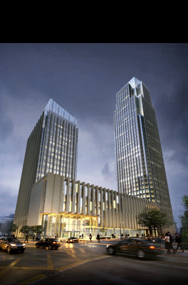skyscraper 089 3D Модель .c4d .max .obj .3ds .fbx .stl .blend 