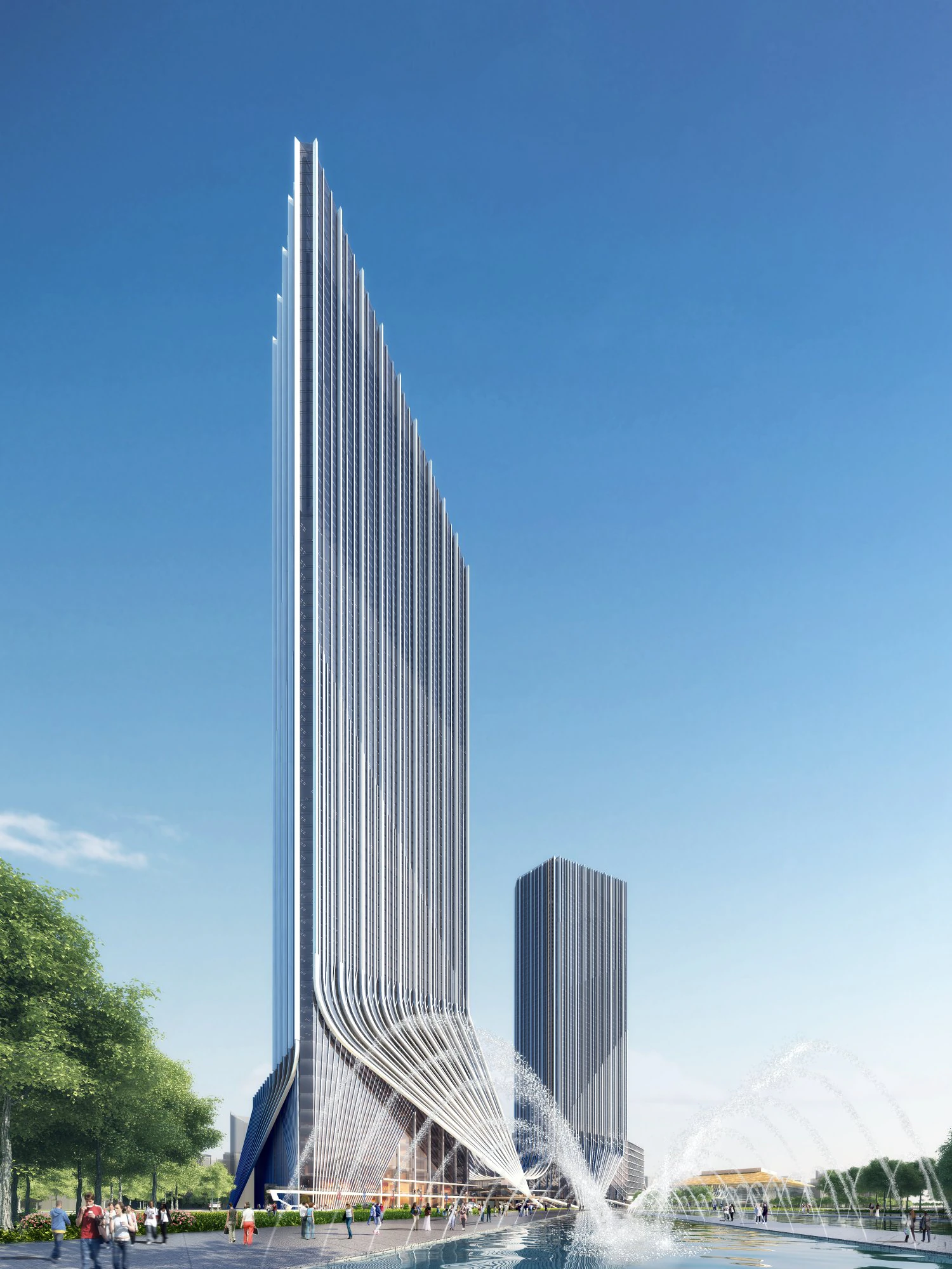 небоскреб 092 3D Модель .c4d .max .obj .3ds .fbx .stl .blend 