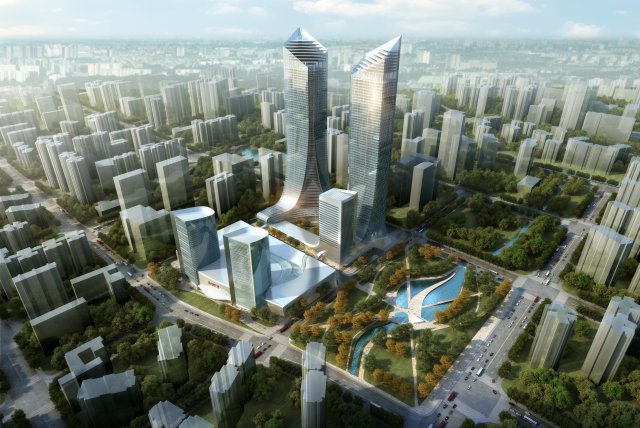 skyscraper 100 3D Model .c4d .max .obj .3ds .fbx .stl .blend 