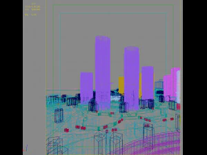 Wolkenkratzer 102 3D Modell