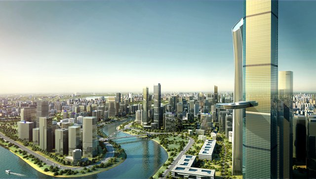 city big cityscape 002 Modelo 3D .c4d .max .obj .3ds .fbx .stl .blend 