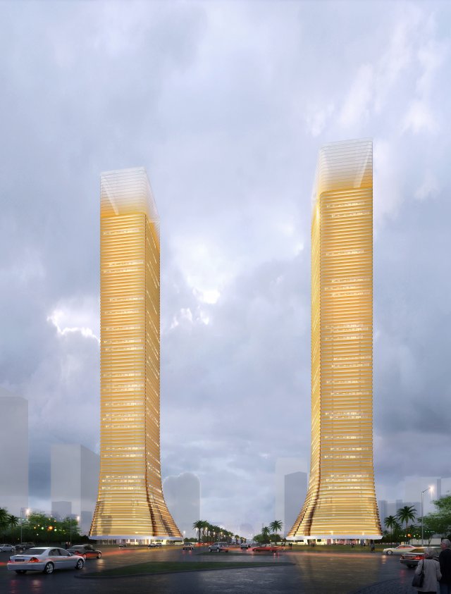 skyscraper towers 005 3D 모델 .c4d .max .obj .3ds .fbx .stl .blend 