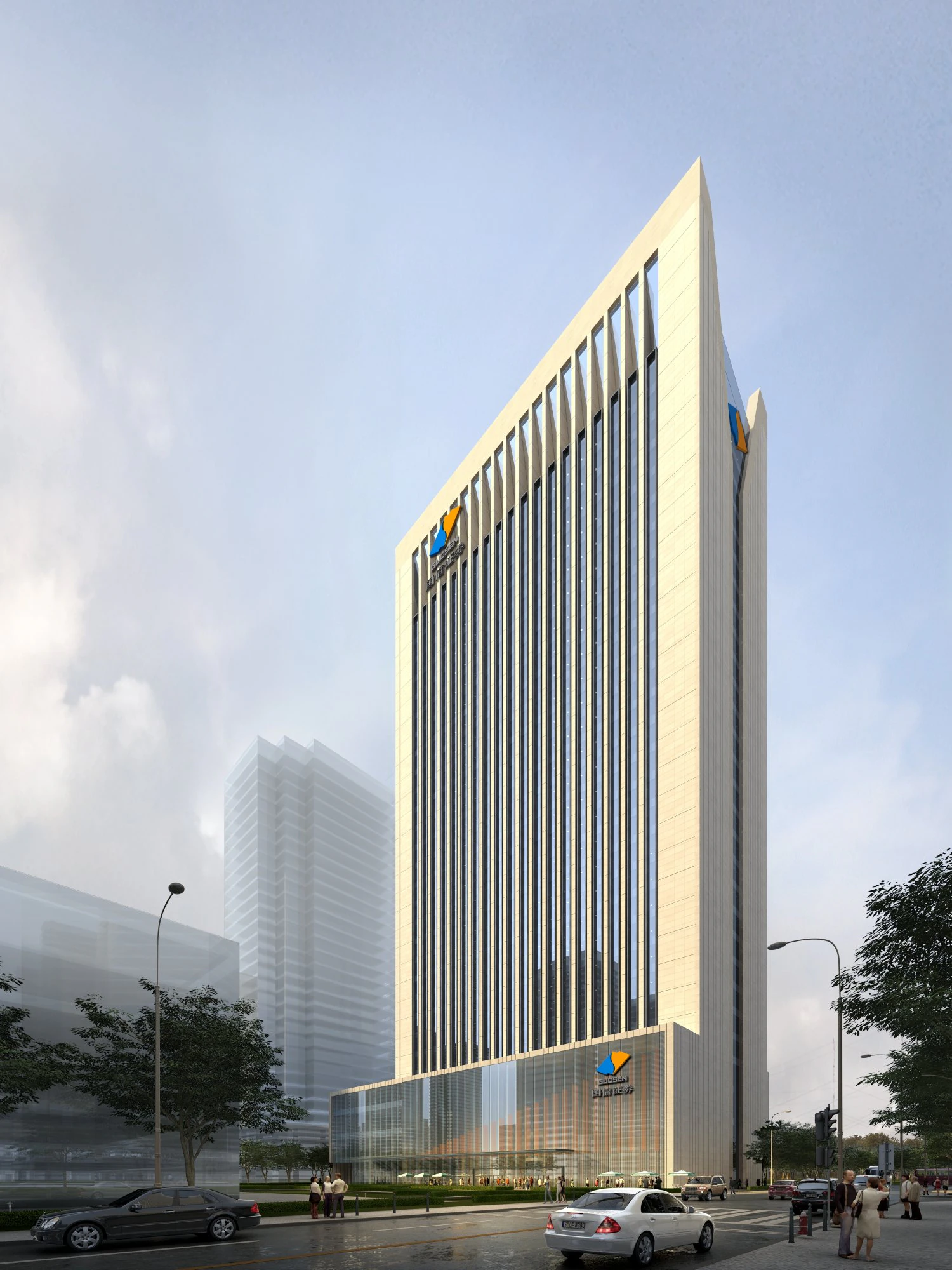 skyscraper 006 3D Model .c4d .max .obj .3ds .fbx .stl .blend