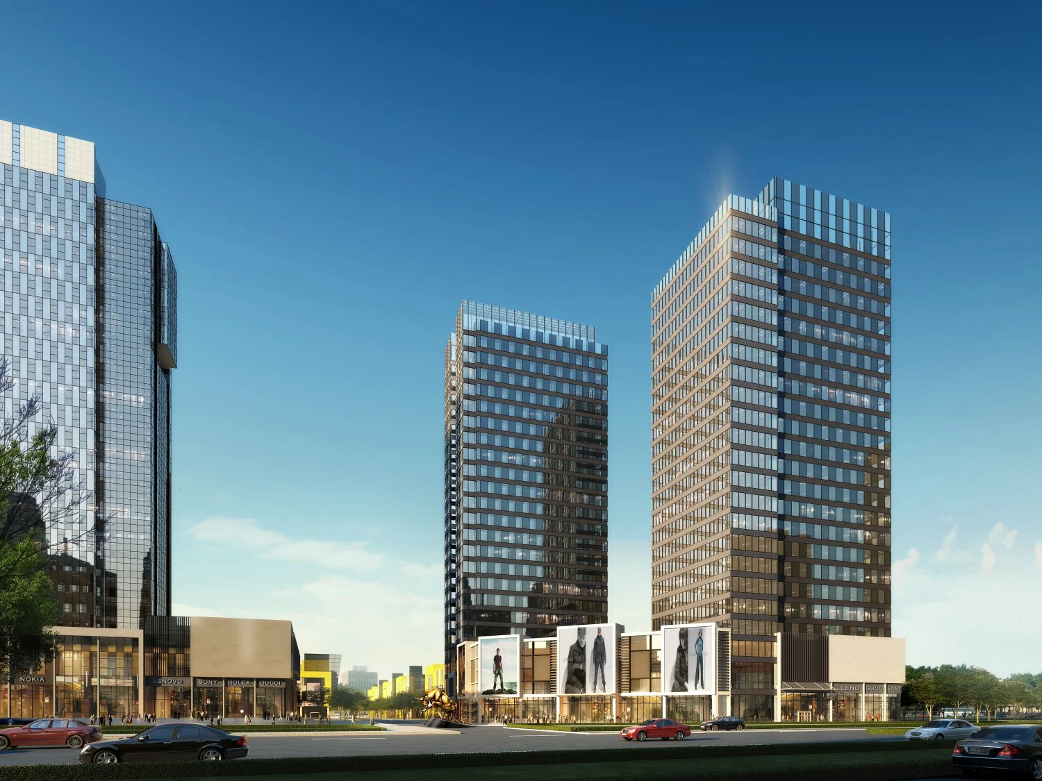 city building 008 3D Model .c4d .max .obj .3ds .fbx .stl .blend