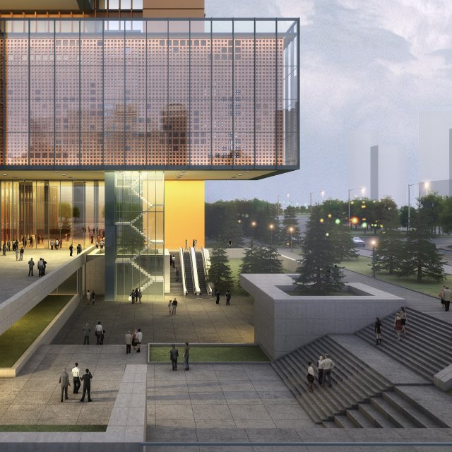 city building 013 3D-Modell .c4d .max .obj .3ds .fbx .stl .blend 