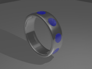 ring of platinum 3ds Modello 3D