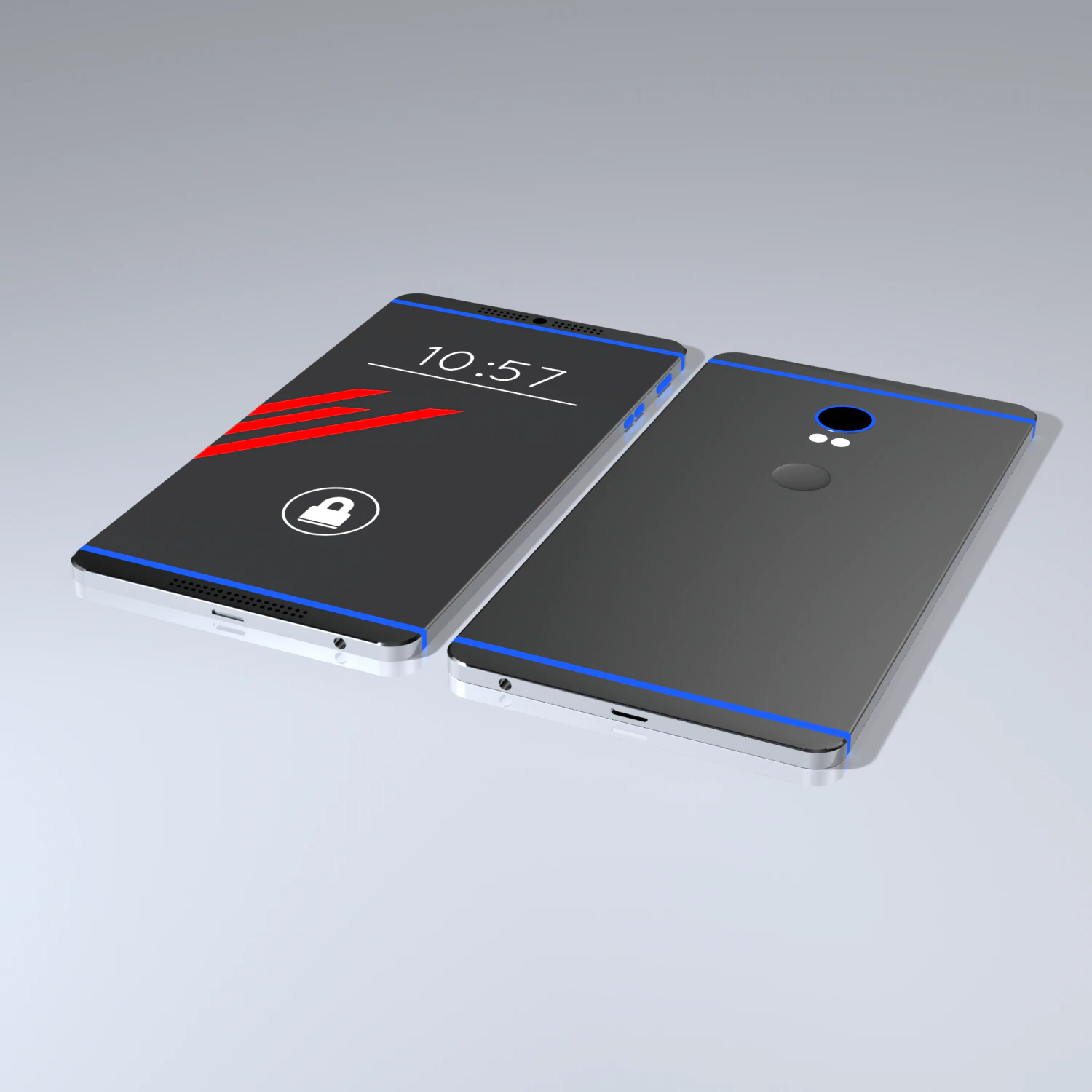 smartphone  nonbranded 3D Model .c4d .max .obj .3ds .fbx .stl .blend 