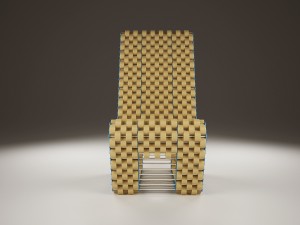 cork chair 3D 模型