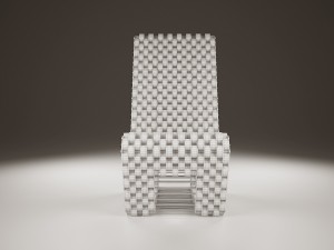 cork chair 3D 模型