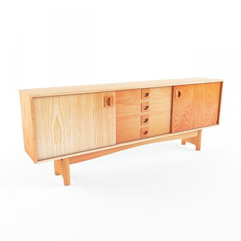 wall desk 3D Model .c4d .max .obj .3ds .fbx .stl .blend 