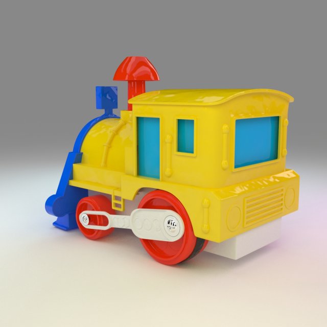 toy train oyuncak tren 3D Модель .c4d .max .obj .3ds .fbx .stl .blend