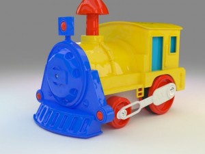 toy train oyuncak tren 3D Модель