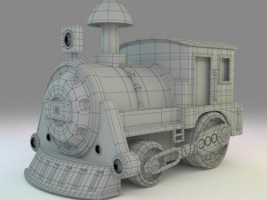 toy train oyuncak tren 3D Модель