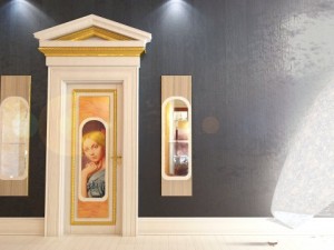 queen door 3D 모델