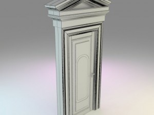 queen door 3D 모델