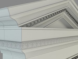queen door 3D 모델