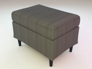 ikea footstools and pouffes  5 in 1 3D Model