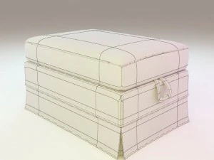 ikea footstools and pouffes  5 in 1 3D Model