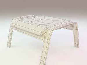 ikea footstools and pouffes  5 in 1 Modello 3D