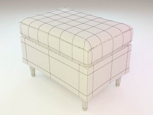 ikea footstools and pouffes  5 in 1 Modello 3D