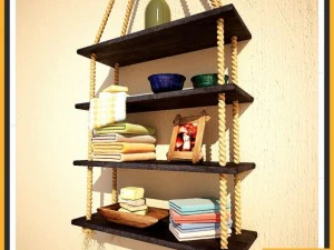 ロープ棚 3Dモデル