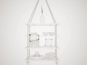 rope shelf 3D Model