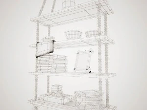 rope shelf 3D Model