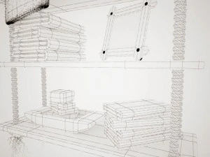 rope shelf 3D Model