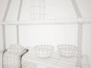 rope shelf 3D Model