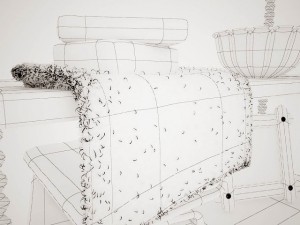 rope shelf 3Dモデル