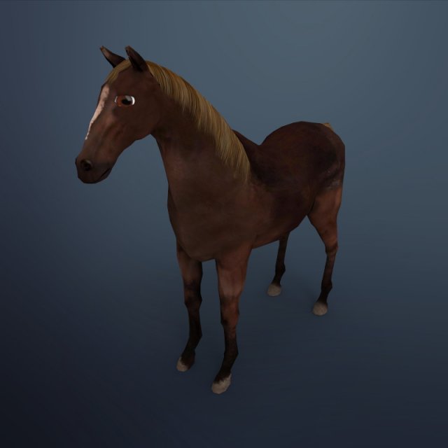 horse 3D मॉडल .c4d .max .obj .3ds .fbx .stl .blend 