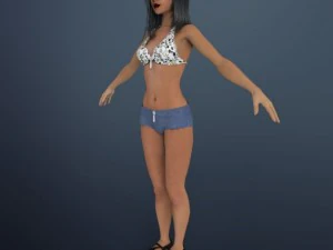 sexy girl shuzi 3D Model