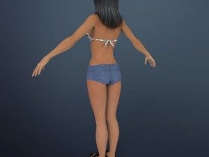 sexy girl shuzi 3D Model