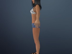 sexy girl shuzi 3D Model