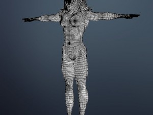 muscular woman 3D Model