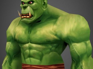 male orc uram 3D-Modell
