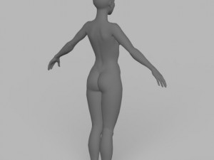 youngy girl base modle 3D Model