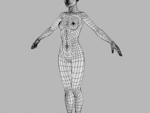 youngy girl base modle 3D Model