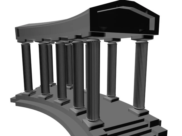 columns 3D Model .c4d .max .obj .3ds .fbx .stl .blend 