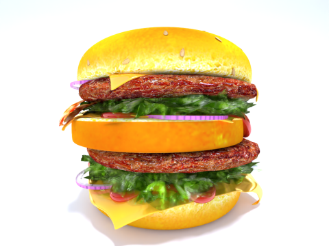 Hamburguer 3D Model