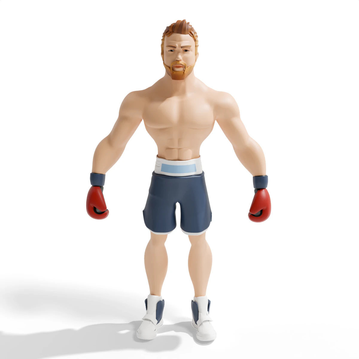 Boxer 3D Model .c4d .max .obj .3ds .fbx .stl .blend 