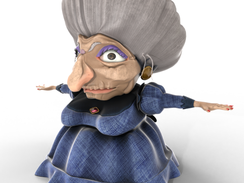 Yubaba 3D Model