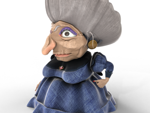 Yubaba 3D Model