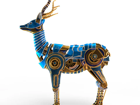 蒸汽朋克鹿 3D 模型