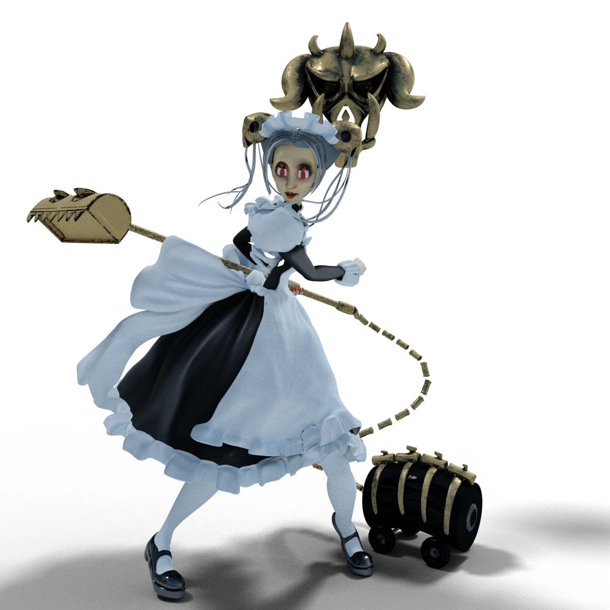 Marie Skullcandy 3D Model .c4d .max .obj .3ds .fbx .stl .blend 