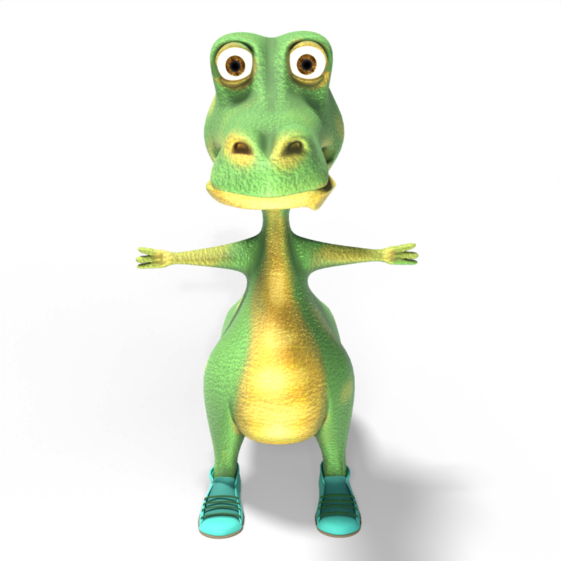 Crocodile 3D Model .c4d .max .obj .3ds .fbx .stl .blend 