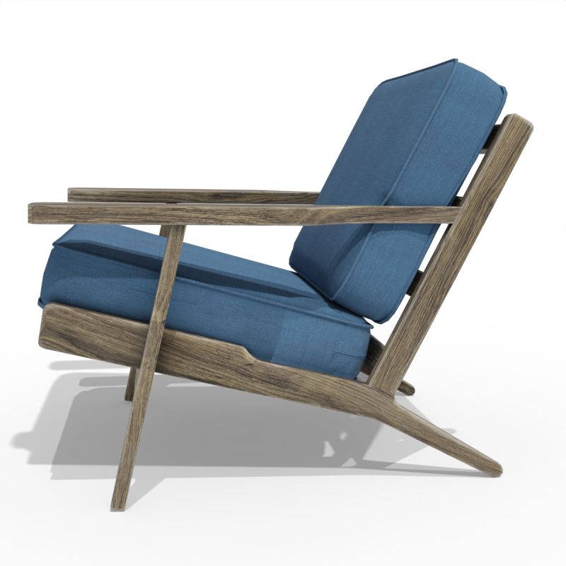 Lounge chair 3D Model .c4d .max .obj .3ds .fbx .stl .blend 