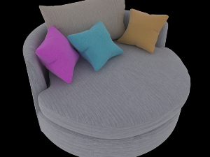 hampton sofa 3D 모델