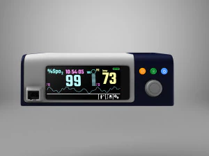 pr&ecirc;t pour le jeu - oxym&egrave;tre de pouls covidien nellcor &eacute;quipement m&eacute;dical de chevet Modèle 3D